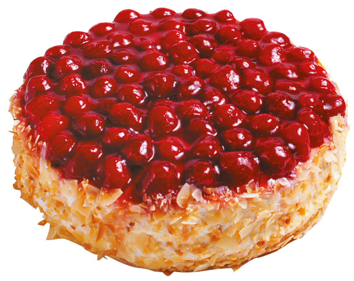 Tourte aux framboises et crème