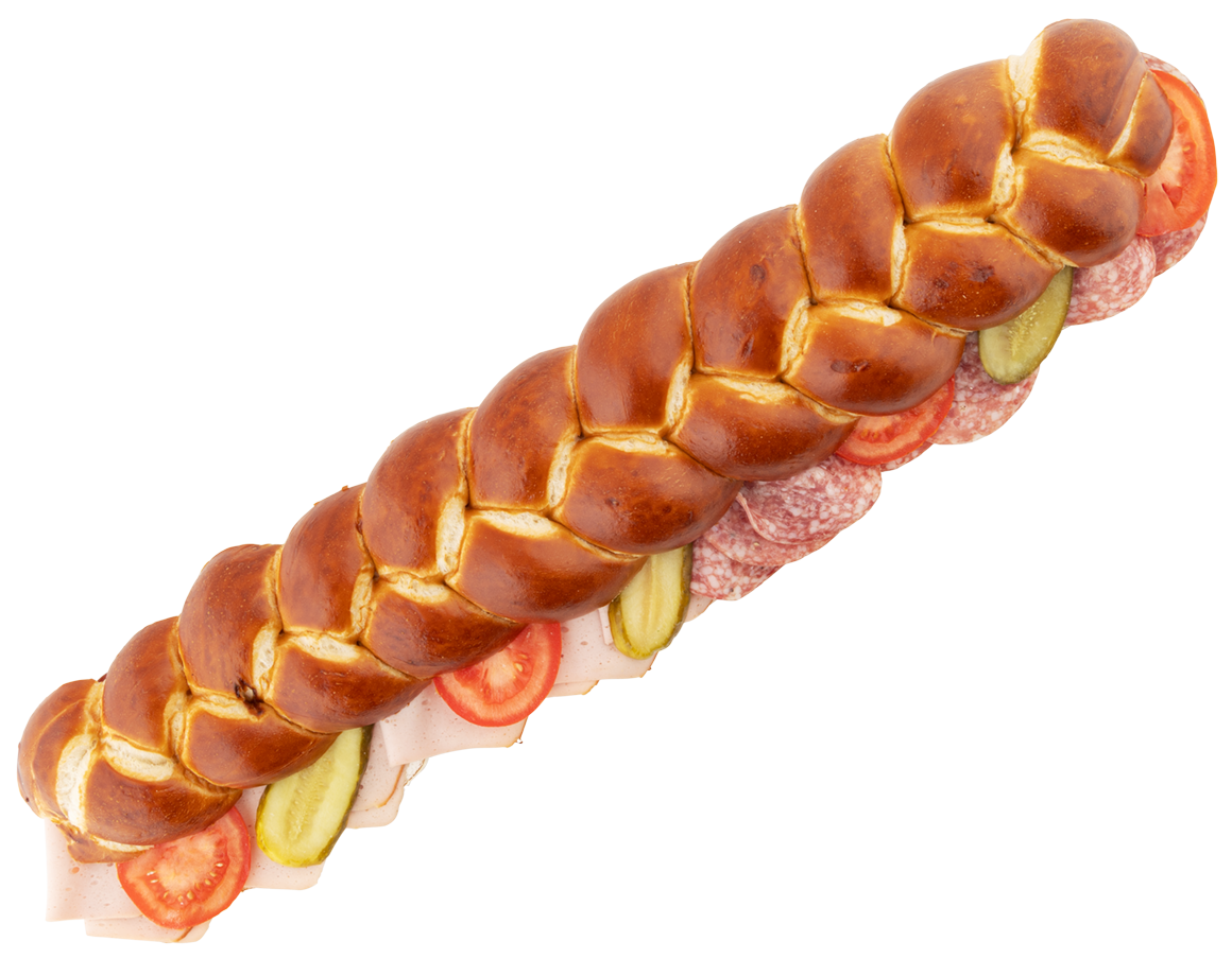 Laugenzopf Fleischkäse Salami