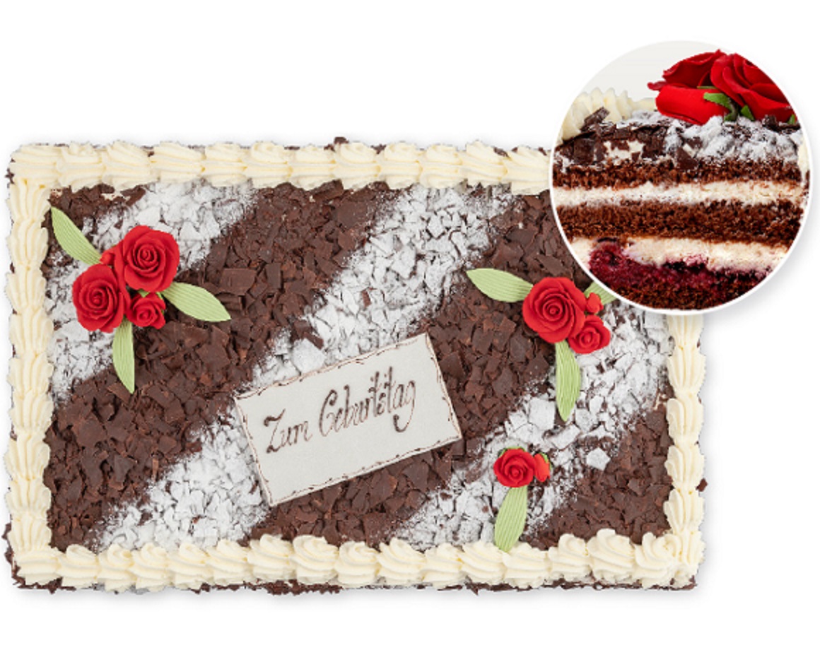 Schwarzwäldertorte 50x30cm