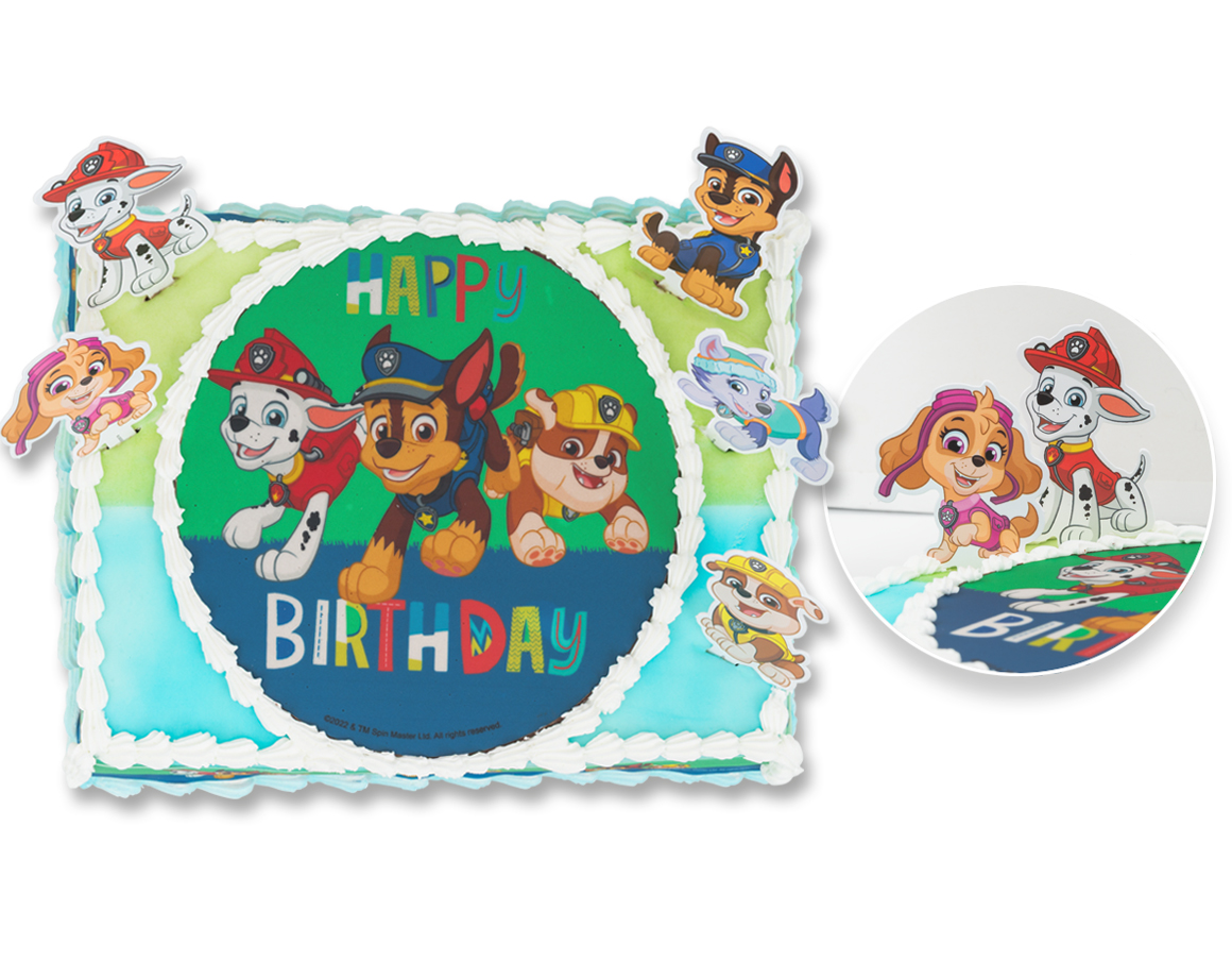 "Paw Patrol" Tourte fourré d’une crème au beurre au choix